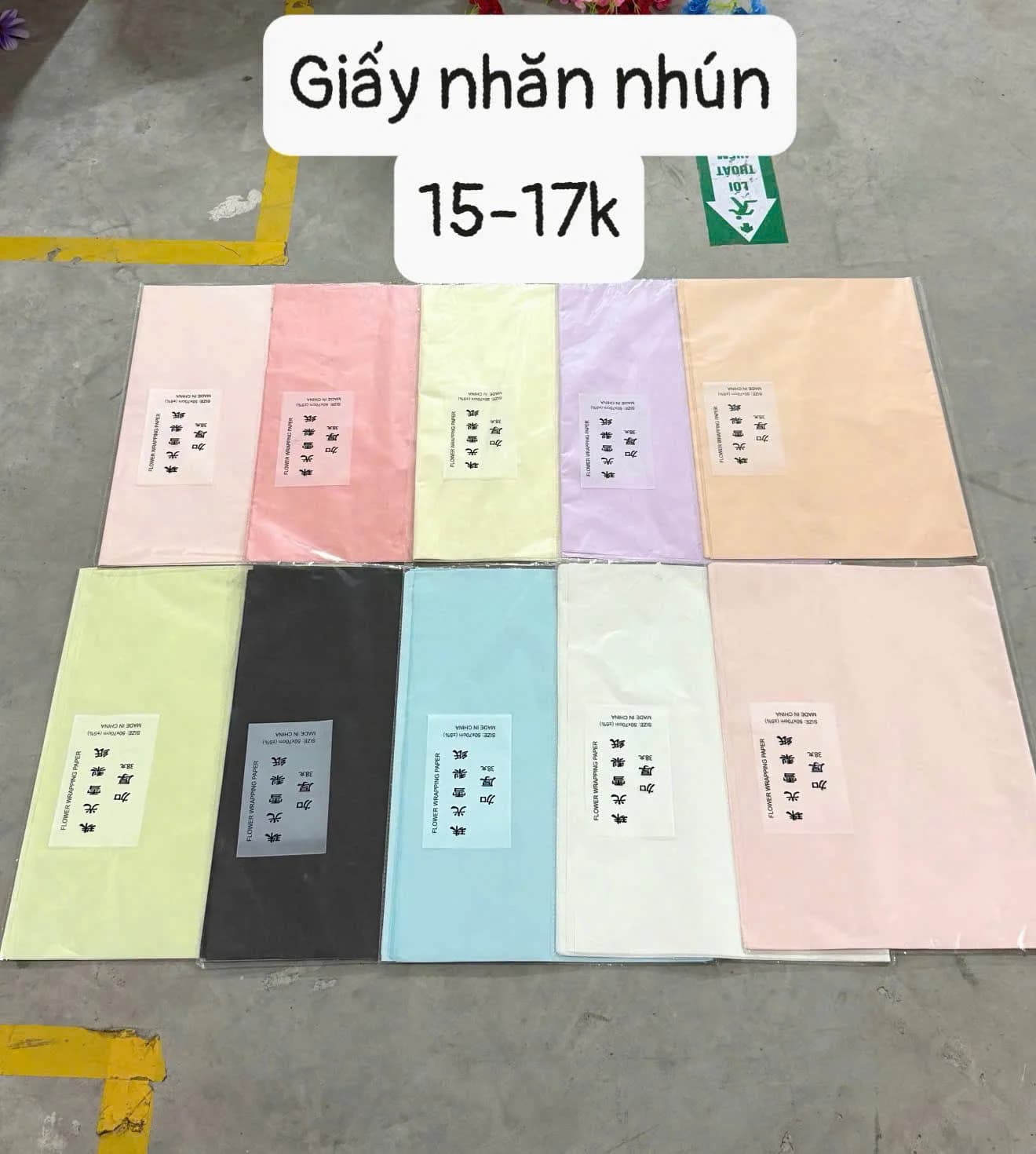GIẤY NHĂN TRƠN, GIẤY NẾN